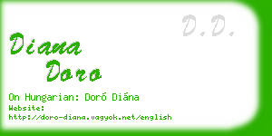 diana doro business card